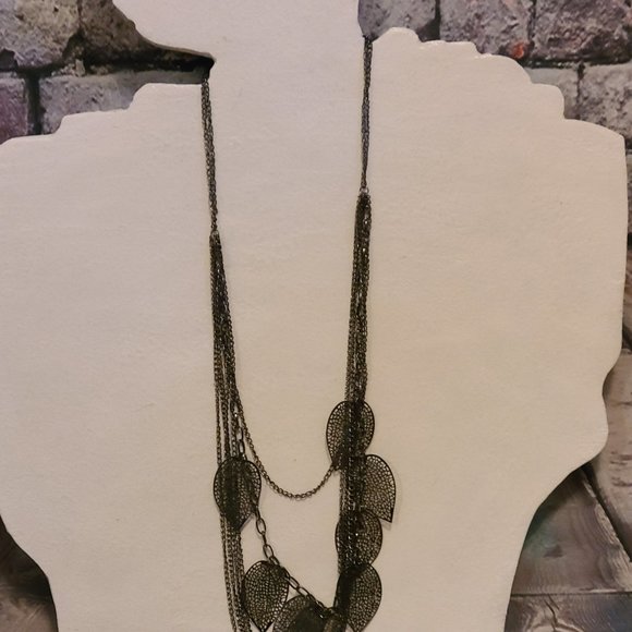 Leaves Necklace-Fall necklace-Special jewelry-Halloween Necklace-Long Necklace - Picture 5 of 5